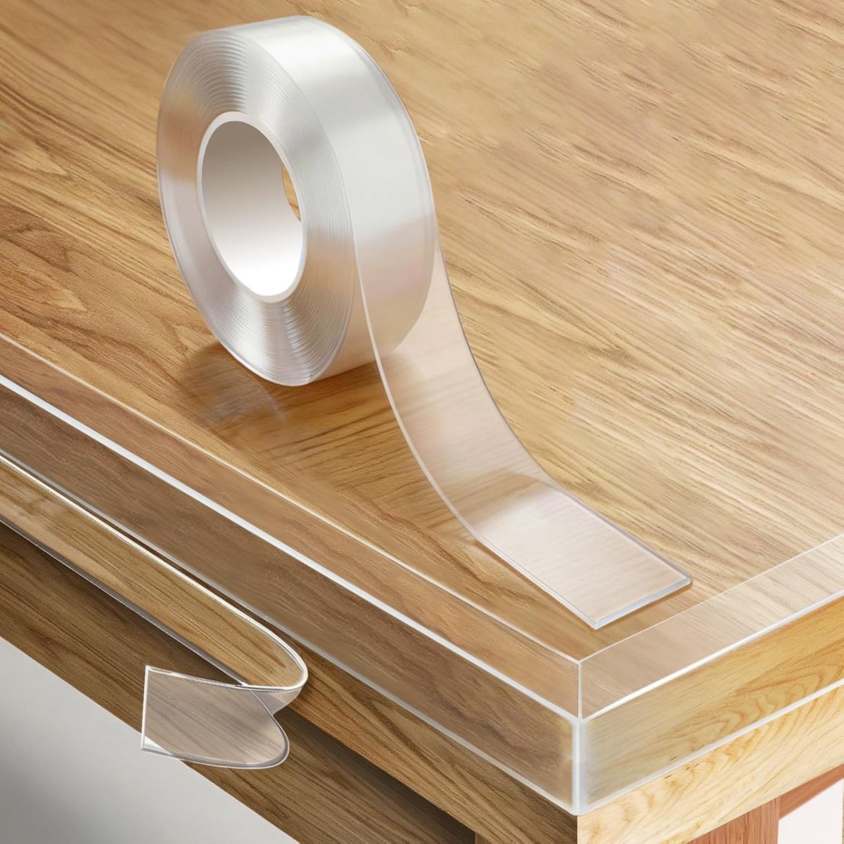 Transparent Edge Protection, Self-Adhesive 5 m x 3 cm, 2 mm Thick - ShopVlot