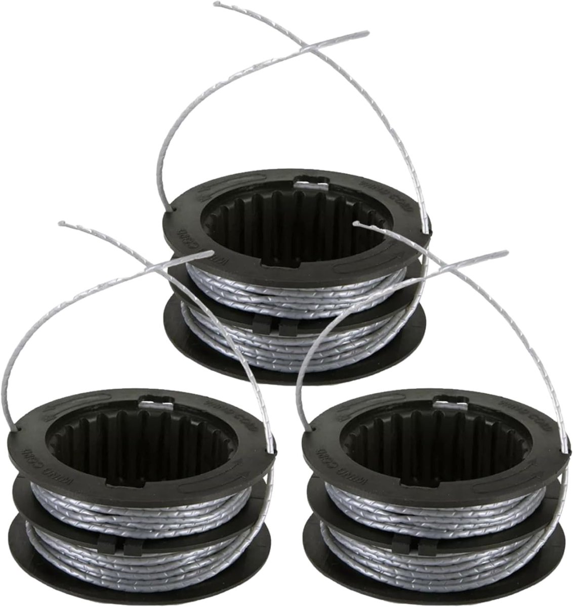 3 Pack 17ft .80 inch SB00L00 Dual Line String Trimmer Replacement Spool Compatible with Greenworks ST60V ST60V-T0 80V - ShopVlot
