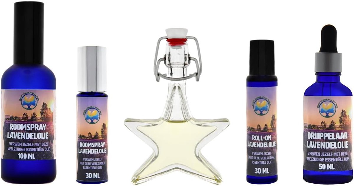 Etherische olie Marnix Premium lavendel productserie - zuivere lavendelolie (50 ml met druppelaar) - ShopVlot