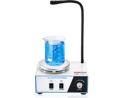 1.5L Magnetic Mixer with Heating Plate, 100-2600rpM 280°C 120mm with PT1000 Sensor Bendable Holder, Magnetic Stirrer - ShopVlot