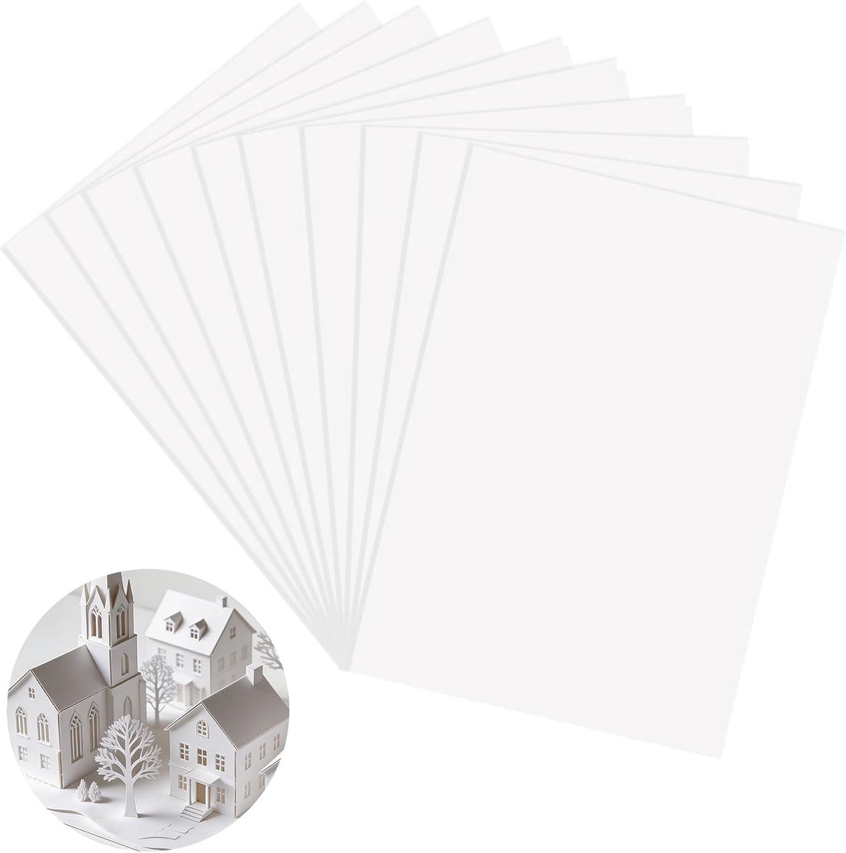 Pack of 10 polystyrene plates, 1 mm - ShopVlot