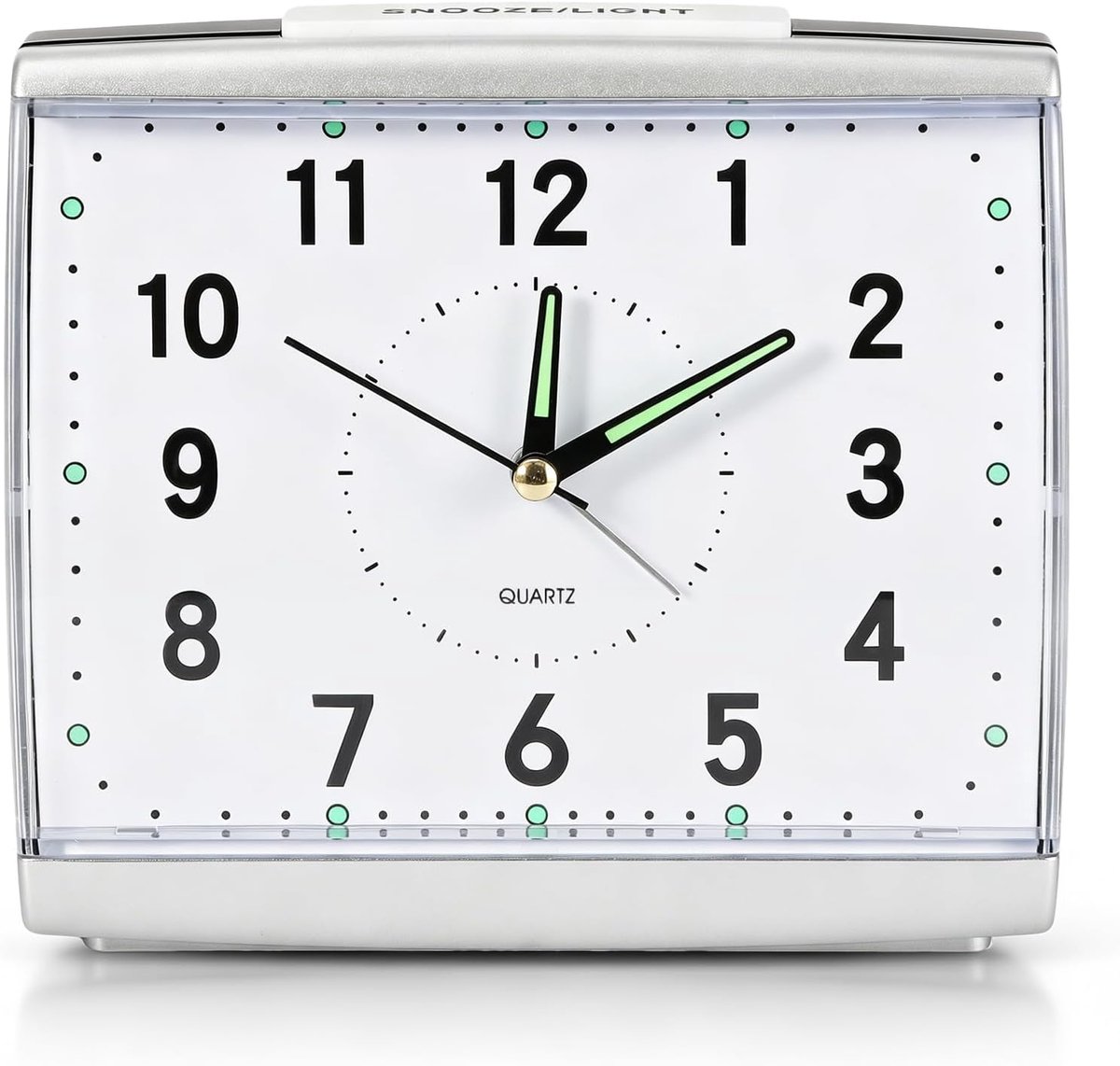 ZONJIE Alarm Clock Analog - Loud Alarm Clock for Deep Sleepers Without Ticking, Senior Alarm Clock with Night Light - ShopVlot