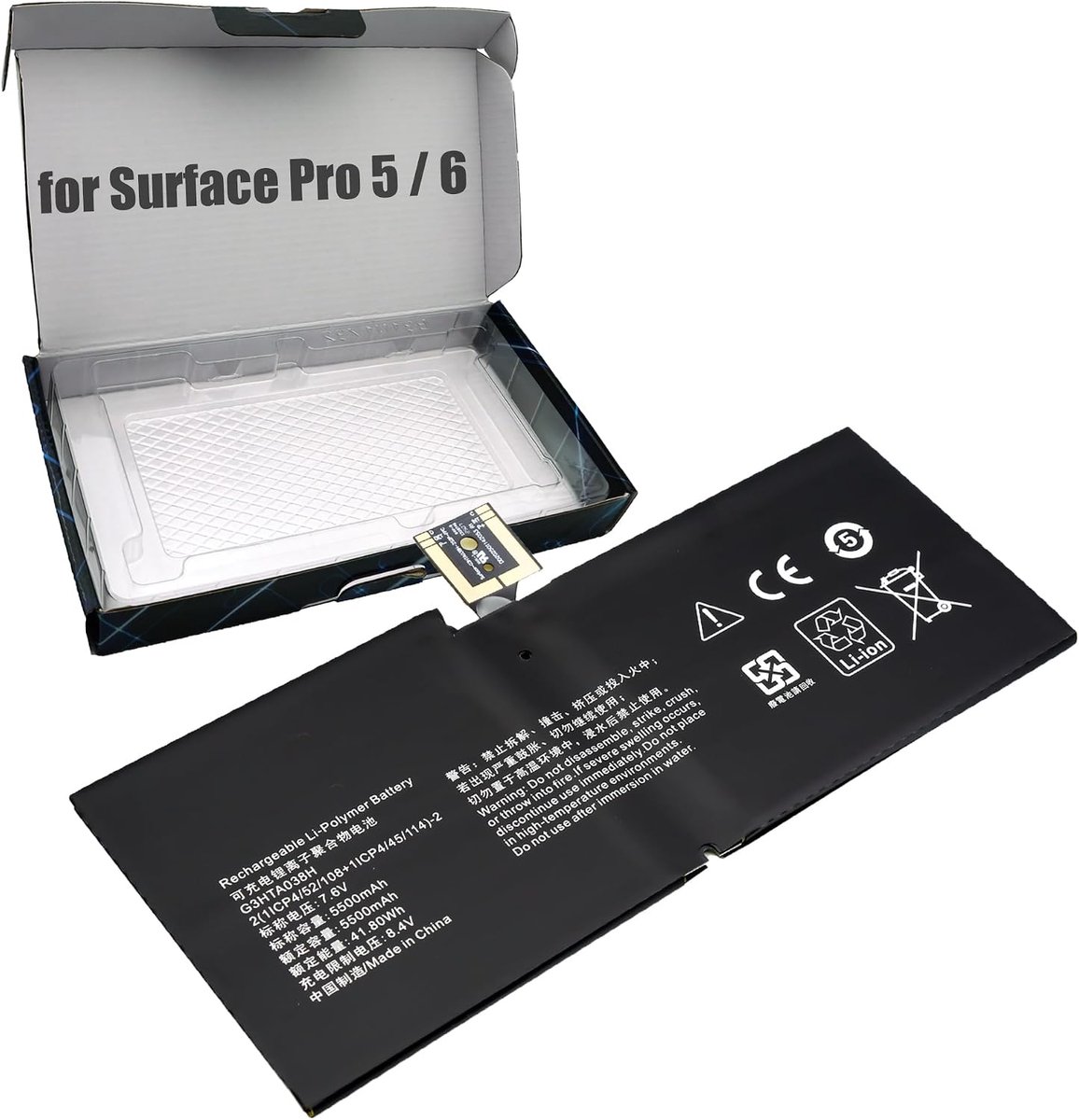 BLESYS G3HTA038H DYNM02 accu voor Microsoft Surface Pro 5 5e generatie 1796 2017 Edition/Pro 6 6e generatie 1807 1809 - ShopVlot