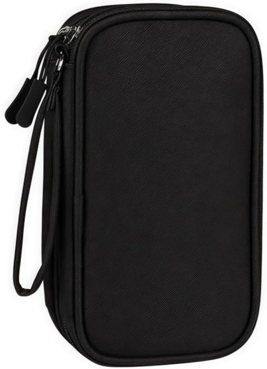 Dubbele Laags Organizer voor Elektronica Accessoires, Reis Organizer voor Kabels en Externe Harde Schijf, Ideaal voor Reizen en Thuisgebruik
