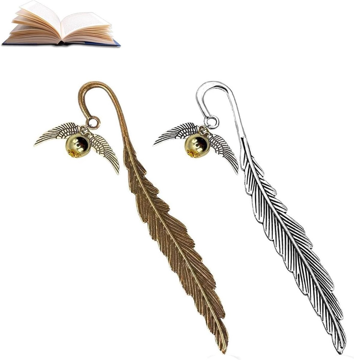 Elegante metalen boekenleggers, 2 stuks, met filigree ontwerp, robuuste bladwijzers voor boeken, decoratie en DIY-projecten