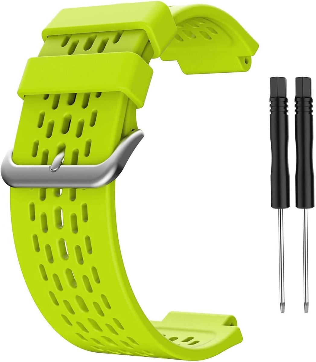 Zachte siliconen vervangende horlogeband polsband ademend sporthorlogearmband compatibel met Garmin Approach S4 - ShopVlot