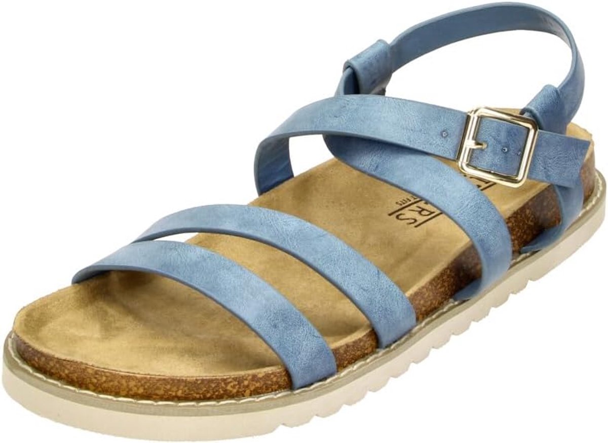 Sandals in large sizes blue 2TM12005 Jolie Blue large women's shoes - ShopVlot