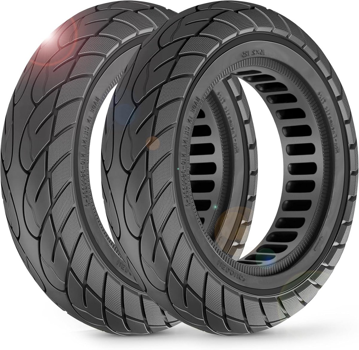 10x2.125 Solid tires (Black) - ShopVlot