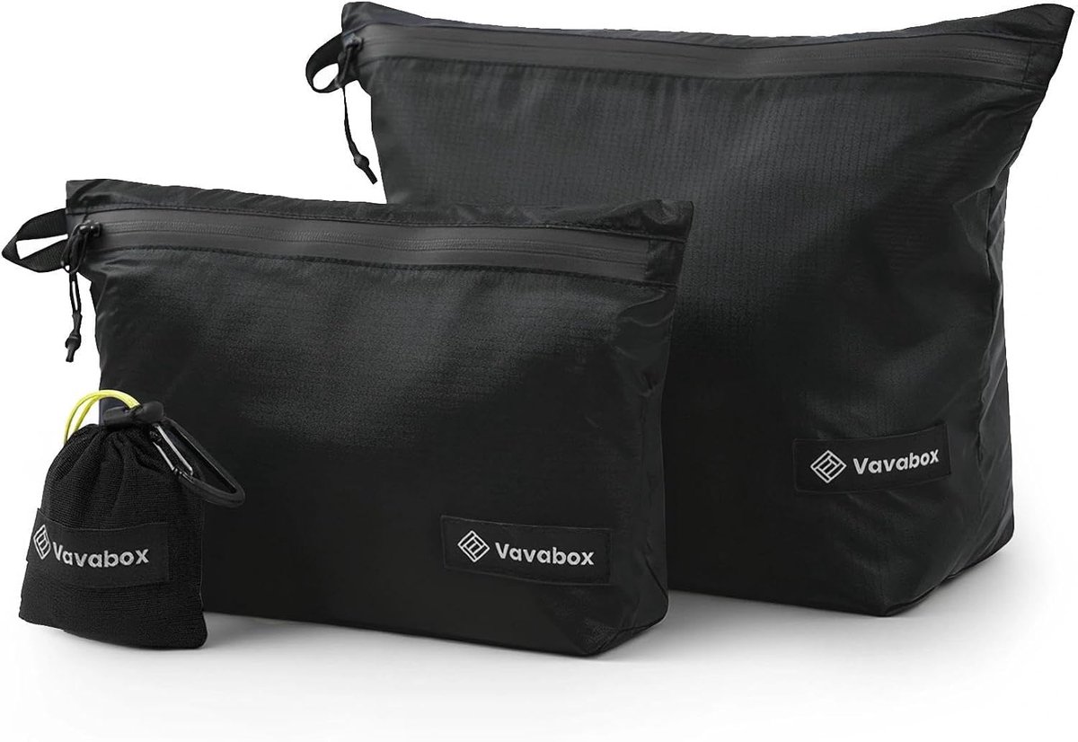 Vavabox Waterbestendige toilettas met haak, grote nylon unisex reisorganizer voor sport, kamperen en zakelijke reizen - ShopVlot