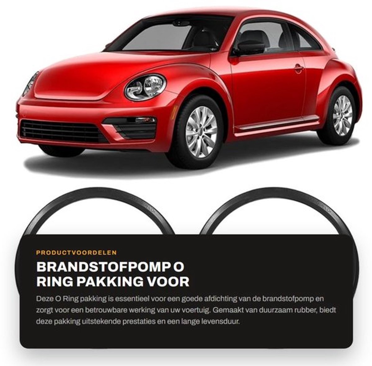 Brandstofpomp O Ring - Pakking - Niveau Sensor - 2 Stuks - OE Referentie 1J0919133A - Professionele Productie - Hoge Betrouwbaarheid
