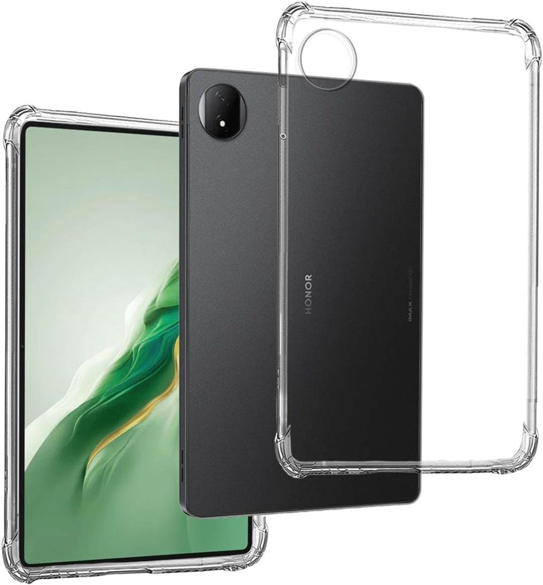 Tablet Hoes Reinforced Corner Bumpers 12.3" - Duidelijk TPU Silicone - Schokbestendig - Ultradun en lichtgewicht - ShopVlot