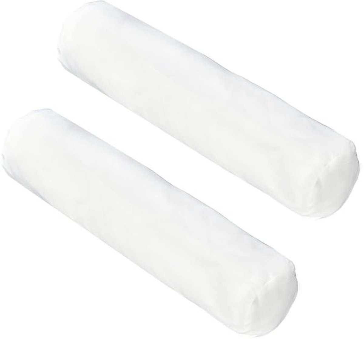 Nekkussenhoes Set van 2 - Ronde Kussenslopen met Ritssluiting - Zachte/Ademende Kussensloop - 10 x 45 cm - Polyester Materiaal