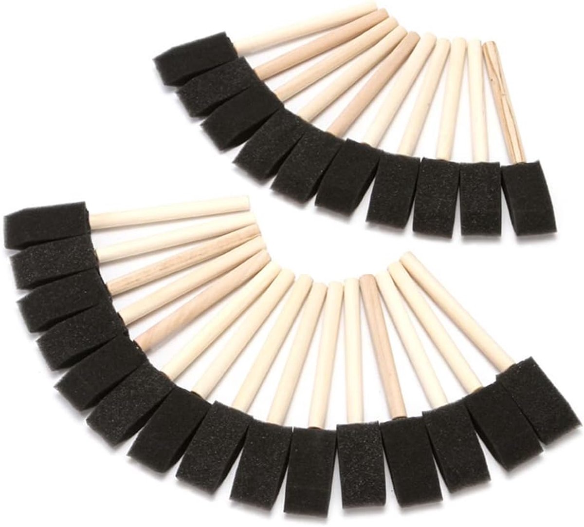 Sponsschilderset 20-delig - Houten handvat - Bevel randen - Perfect voor stencilen en strakke lijnen - ShopVlot