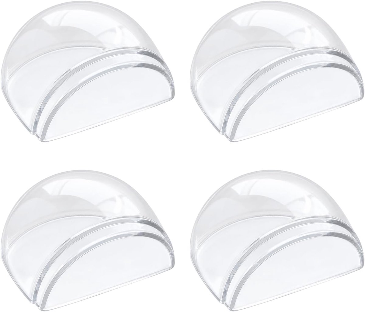 Deurstoppers zelfklevend 4 stuks - transparant - hoge hechting - eenvoudig te installeren zonder boren - ShopVlot