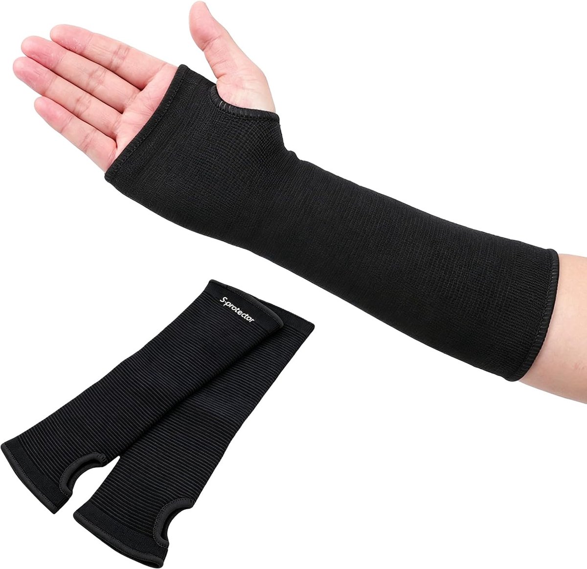 Volleybalmouwen met duimgat - compressiemanchet voor de voorarm - ideaal voor training - geschikt voor dames en heren - ShopVlot