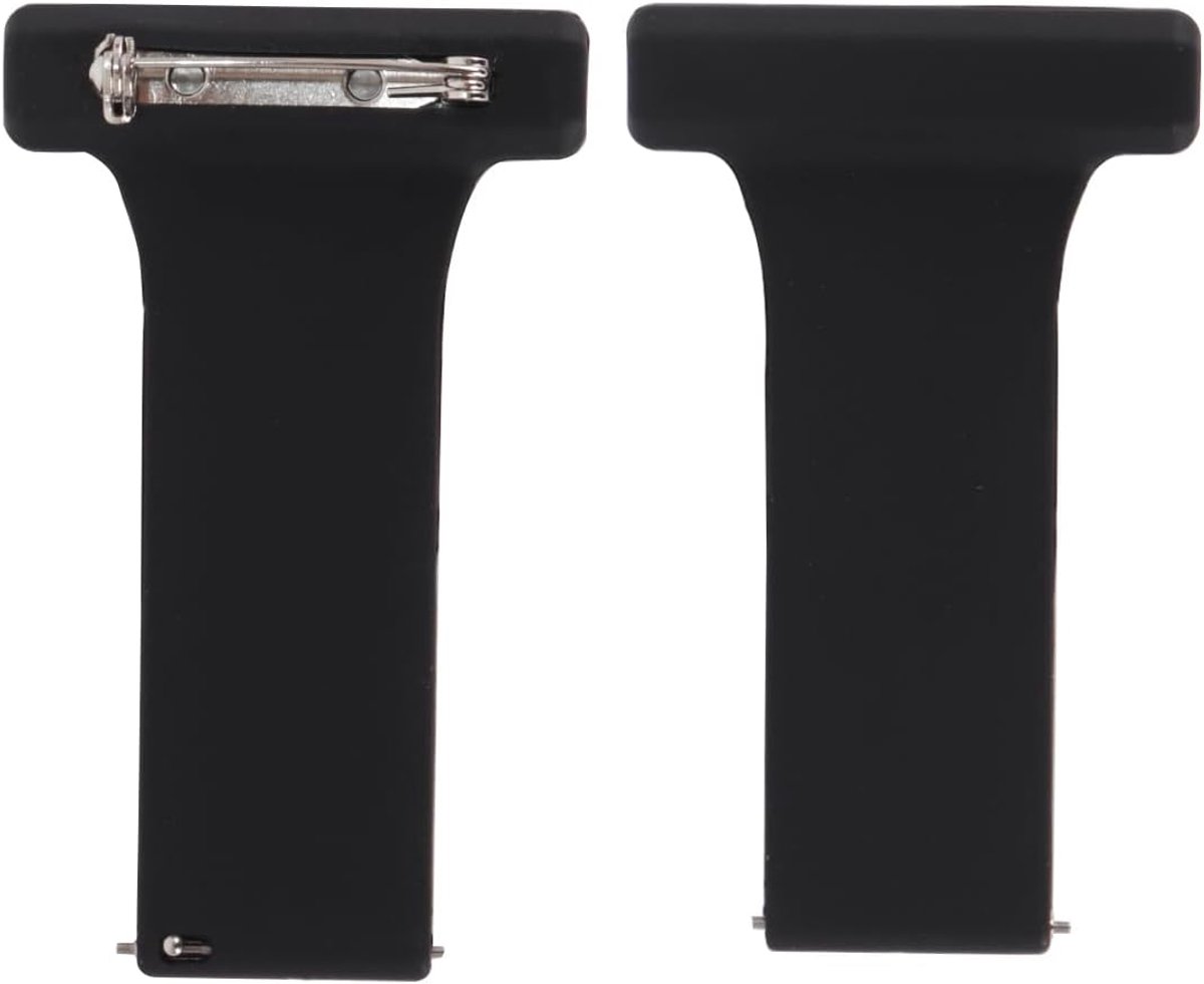 Watch Clip Strap Buckle 20mm - Zwart Silicone Band - Voor Zorgprofessionals - Handig voor Medisch Gebruik - ShopVlot