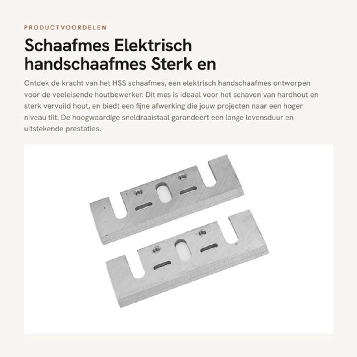 Schaafmes - Elektrisch handschaafmes - Sterk en duurzaam - 8,2 x 3 x 1 cm - Sneldraaistaal - Geschikt voor hardhout, kunstlijm - Voor...