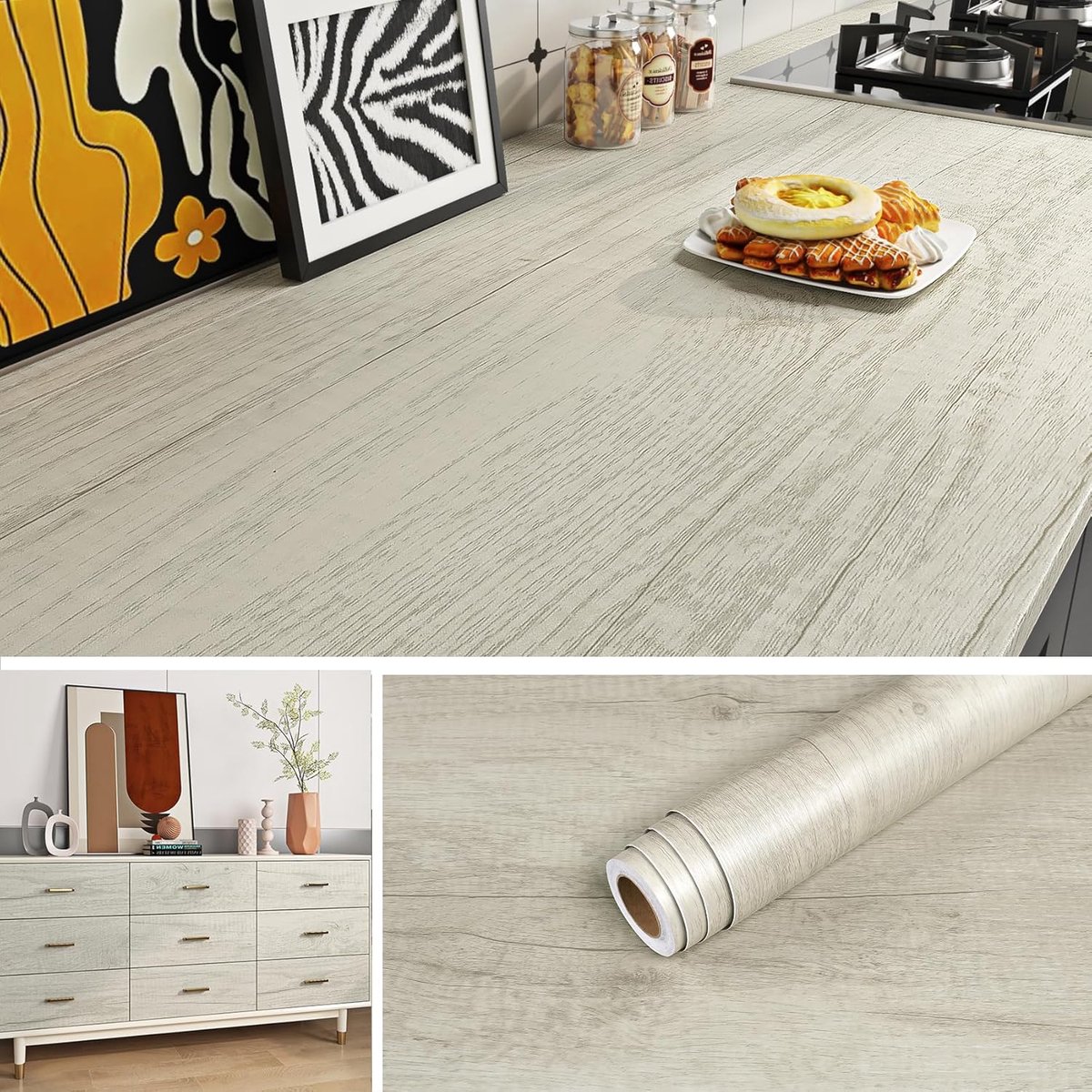 Zelfklevend behang houtlook 40CMx10M - PVC materiaal - Waterdicht en wasbaar - Ideaal voor meubels - ShopVlot