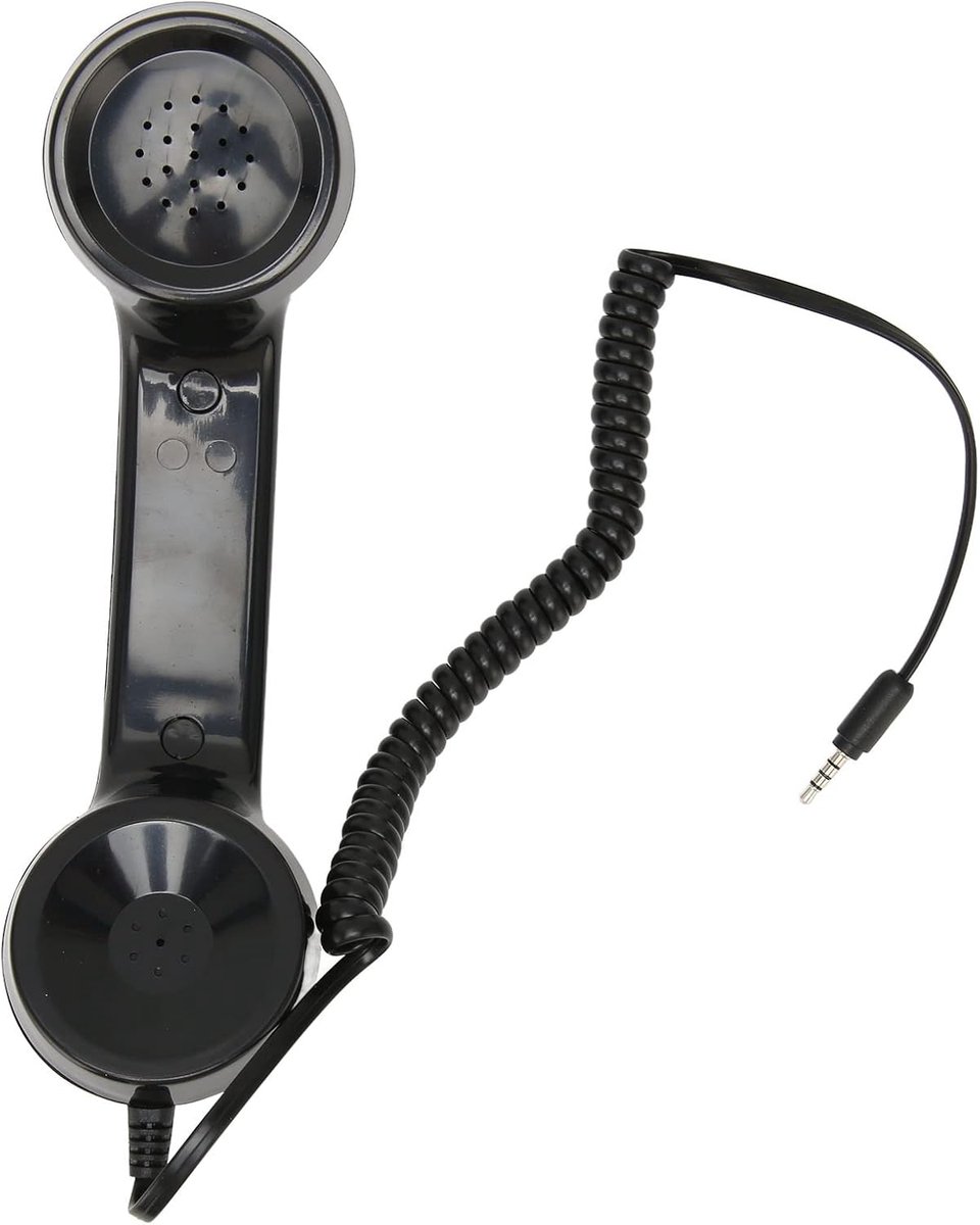 Retro telefoonhoorn - stralingvrije ontvanger - multifunctionele geluidsplug - ideaal voor smartphones en computers - ShopVlot