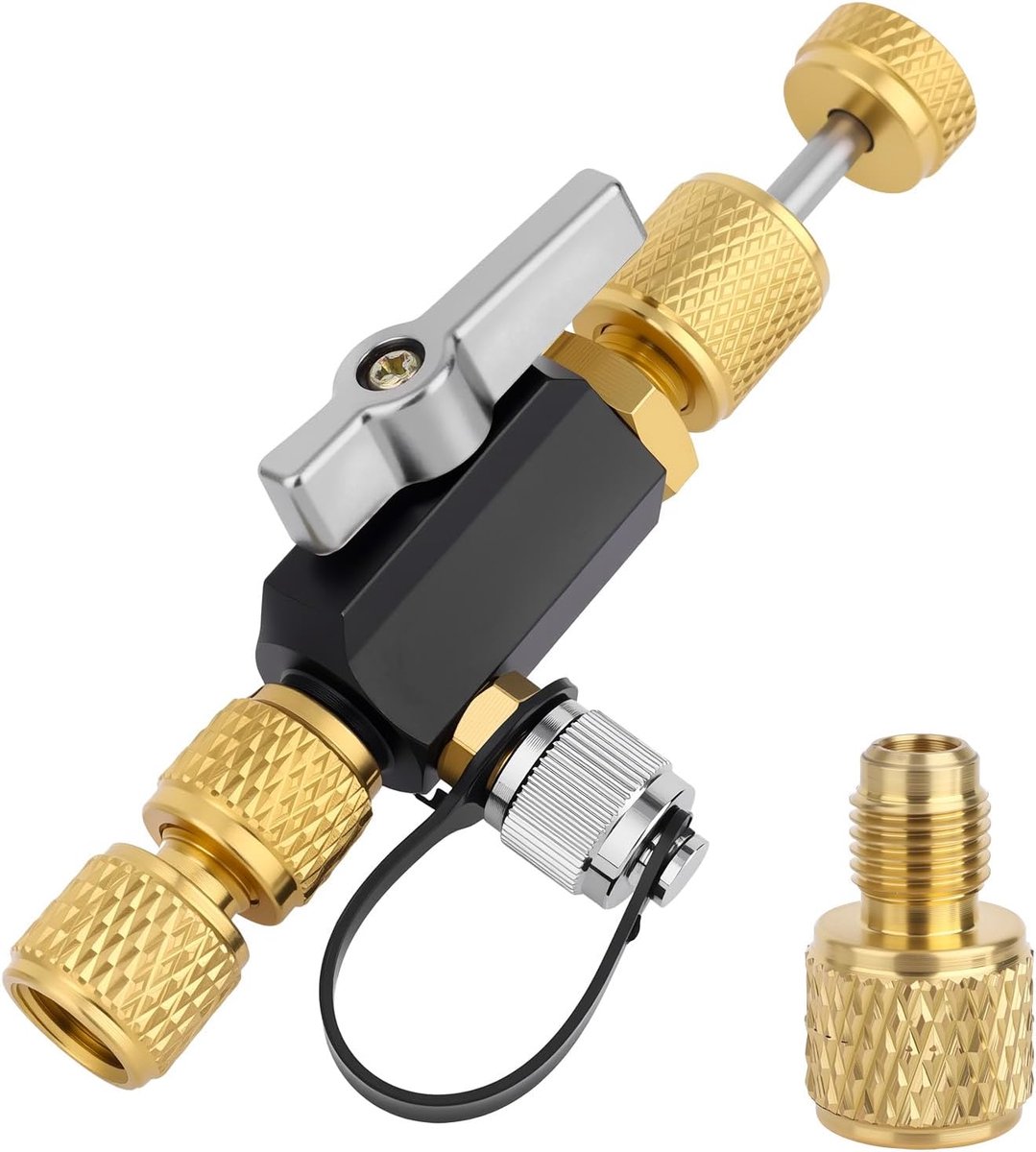 HVAC ventielkern verwijdertool - 1/4" & 5/16" - premium messing - eenvoudig vervangen zonder lekkage - ShopVlot