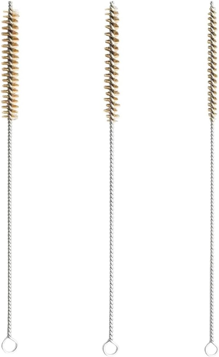 Metalen borstels 8/10/12 mm - messing - robuust en duurzaam - ideaal voor het reinigen van reageerbuisjes - ShopVlot