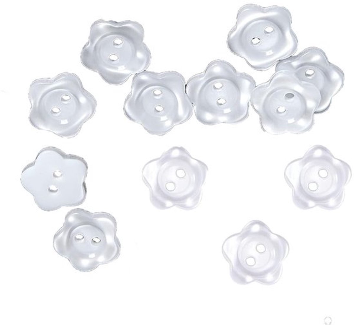 Knoppen 100 stuks - Hars - Bloem Patroon - DIY Kunst - Naaien - Pop Kleding - Duurzaam en veilig - Naaiaccessoires