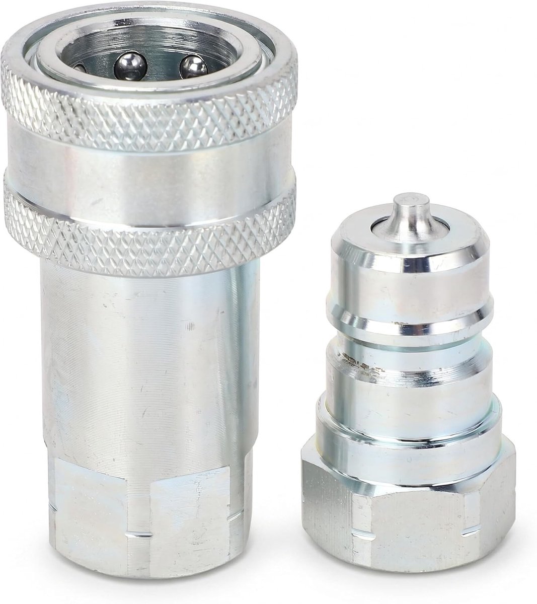 Duurzame 3/8" NPT Hydraulische Koppeling van Staal voor Hoge Druk tot 3600PSI - Set van 2 voor Houtkaparbeiders en Tuinwerkzaamheden