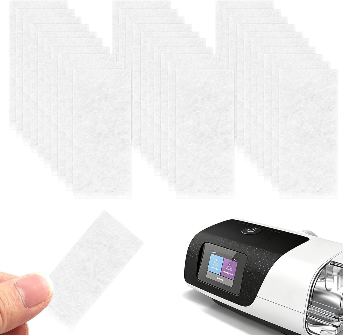CPAP-filters set van 30 - hoogwaardige kwaliteit - universeel compatibel - betere slaaptherapie - ShopVlot