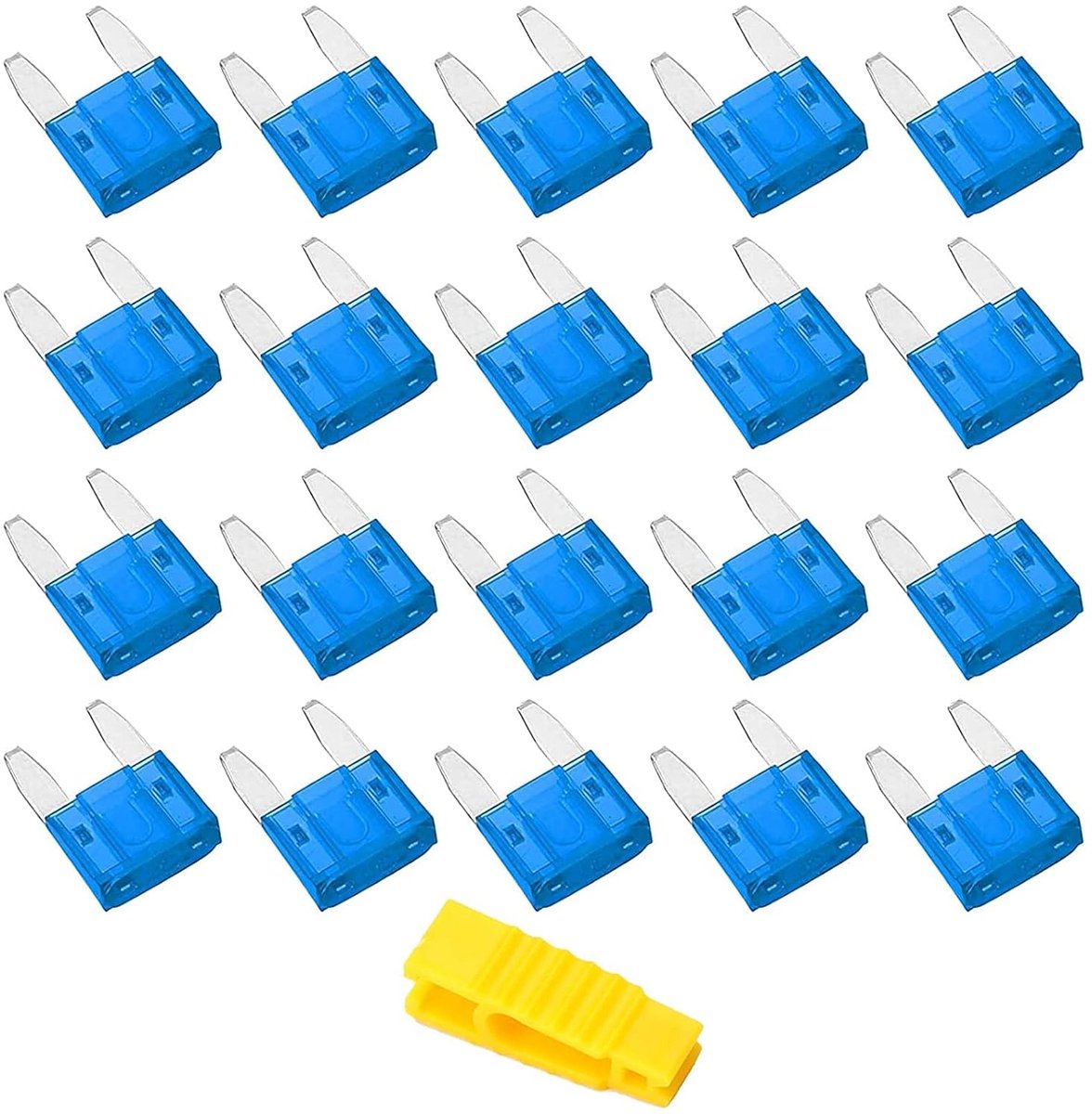 Bolatus 20Pcs 15A Small Car Fuses - Blade Automotive Replacement for Car and Truck with Storage Case and Tractor - ShopVlot