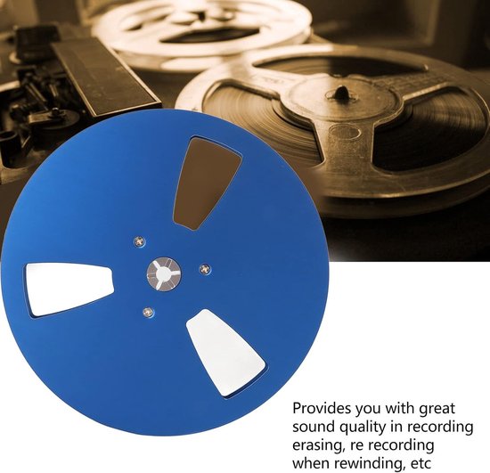 Lege 1/4 7 Inch Tape Reel voor Reel-to-Reel Spelers, Aluminium Legering, Universele Vervangingsonderdeel voor Geluidsopnames, Ideaal voor Audioliefhebbers en Professionele Gebruik — afbeelding 2