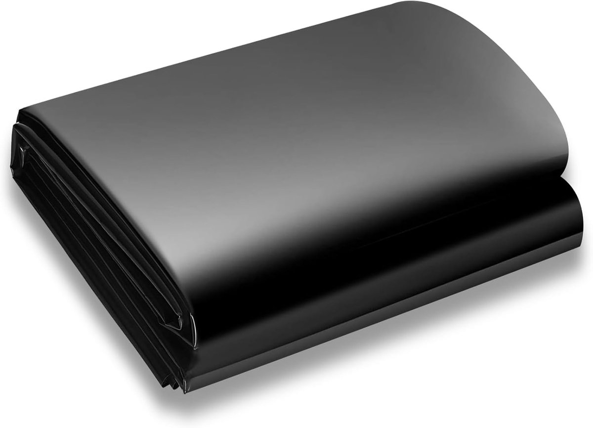 Vijverfolie 3 x 4 m - Zwarte HDPE Folie - Hoge kwaliteit - Ideaal voor vijvers en tuinen - ShopVlot