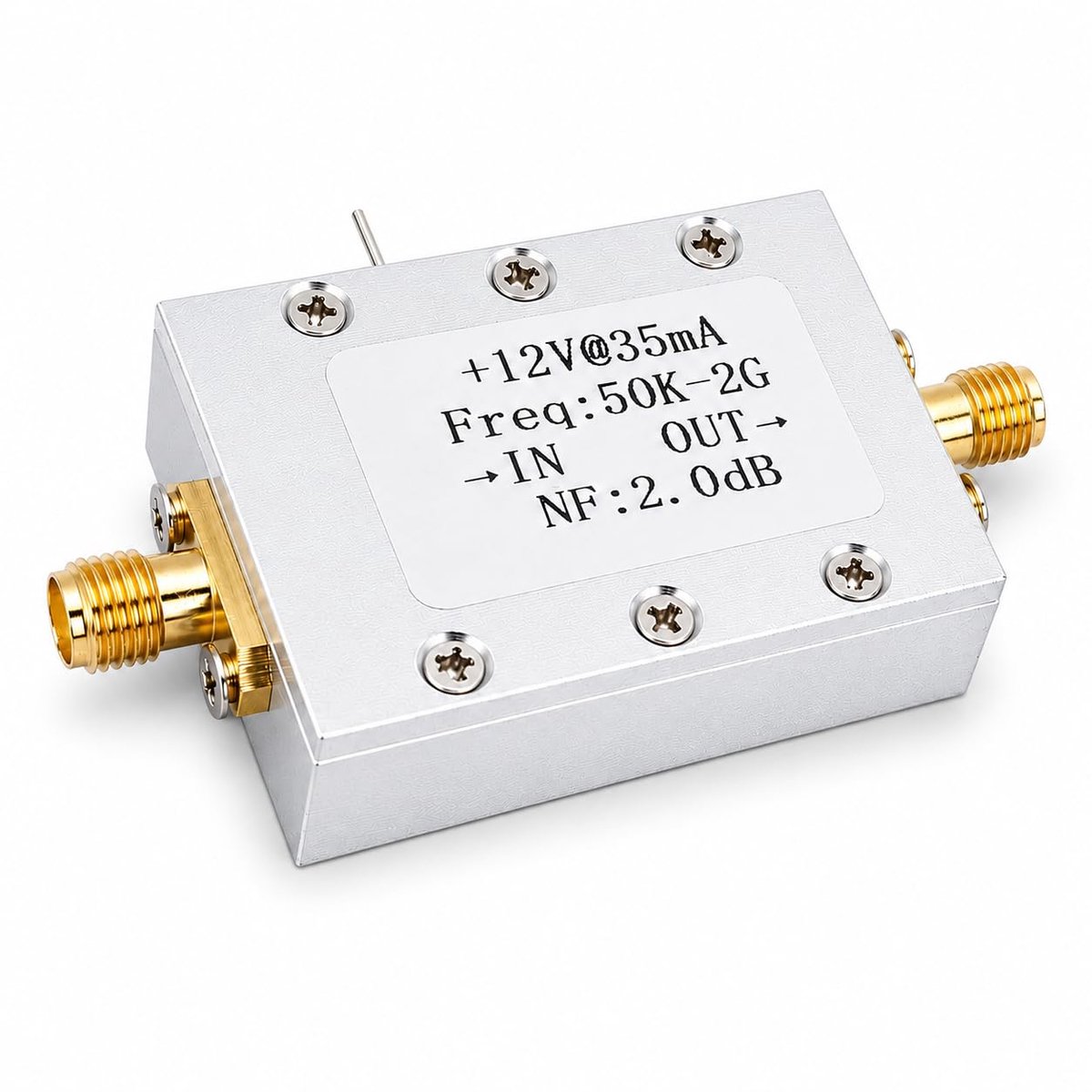 Broadband versterker 50KHz-2GHz - 31dB versterking - lage ruis 2dB - verbeterde RF-signaalontvangst - ShopVlot