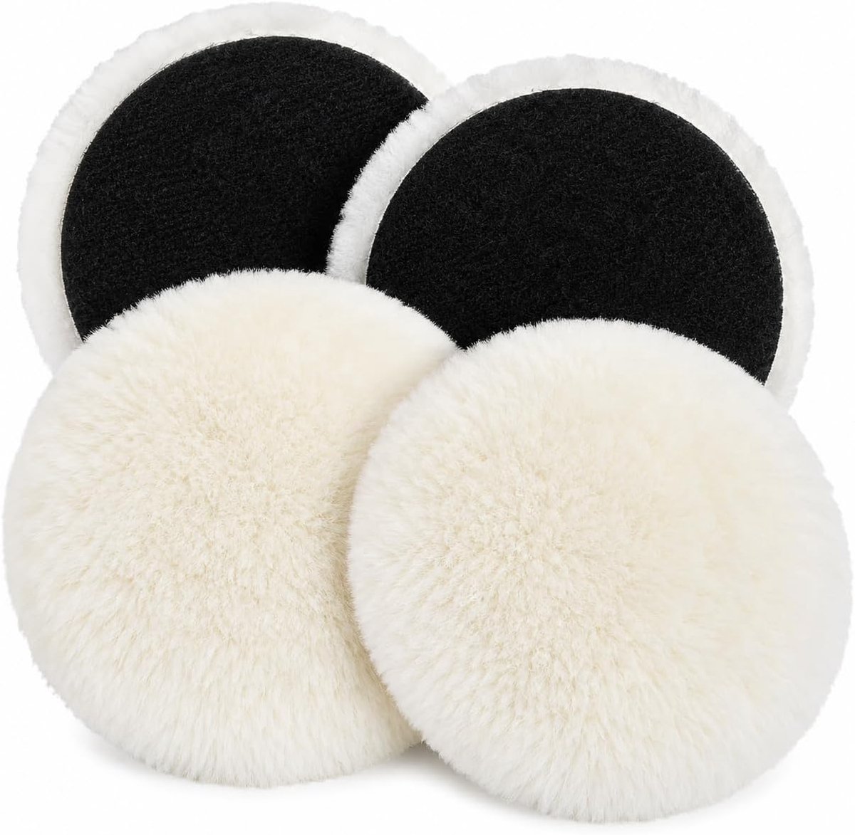 Polijstpads 125 mm - Lamswol - Zachte textuur - Voor diverse materialen - ShopVlot