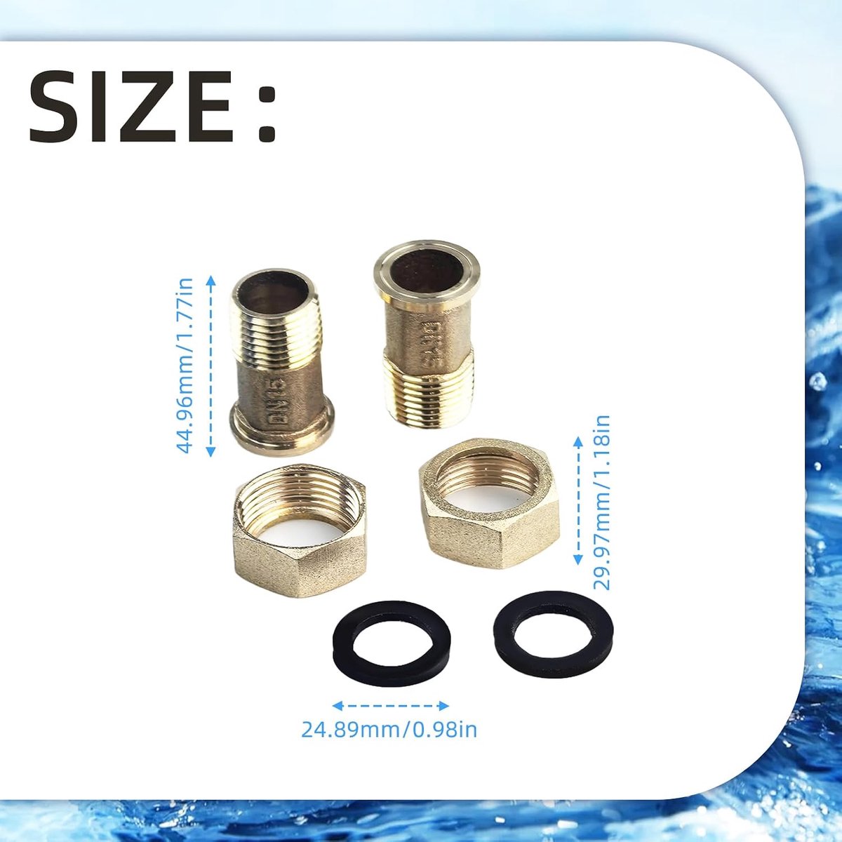 Tuinslang Watermeter 1/2 Inch 15 mm - Digitale en analoge weergave - Voor tuin en huis - Nauwkeurige metingen - ShopVlot