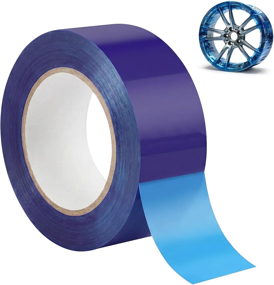 190 m × 2 cm PE Blue Rim Protection Film Self-Adhesive Edge for Car and Motorcycle Rims, Scratch Protection for Tyre - ShopVlot