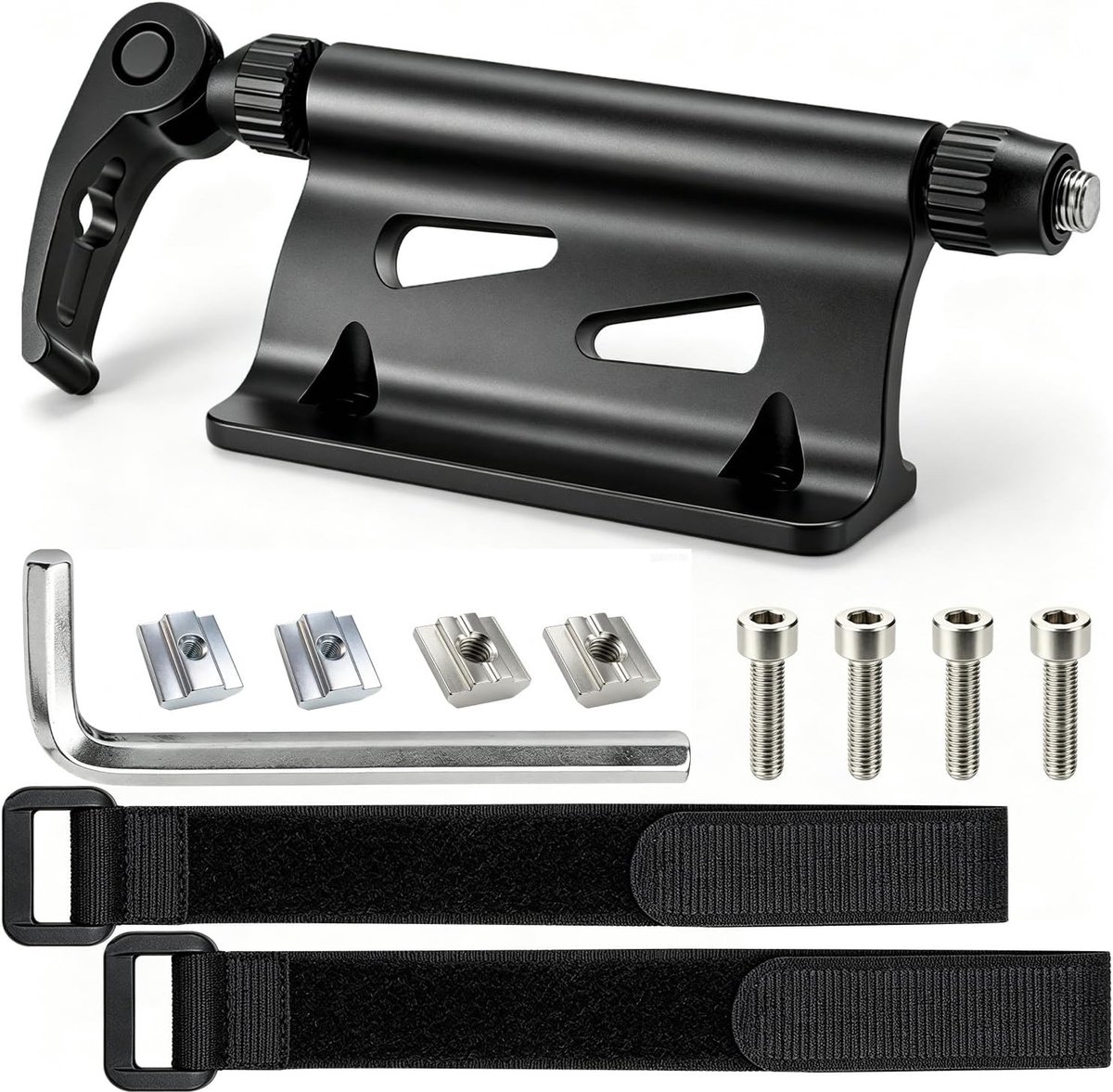 Fietsvorkhouder - Zwart - Aluminium - Voor 9 mm Snelspanner - Voor Fietsendragers