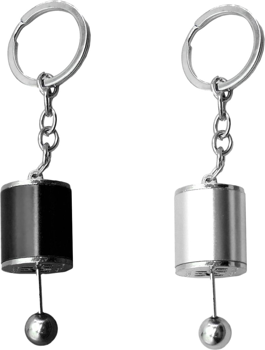 Sleutelhangers 2 stuks - Creatieve metalen linkringen - Multicolored ontwerp - Ideaal voor sleutels en tassen - ShopVlot
