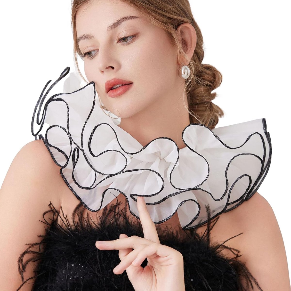 Kraag vintage kant ruffle - Victoriaans design - Halloween kostuum accessoire - Perfect voor cosplay - ShopVlot