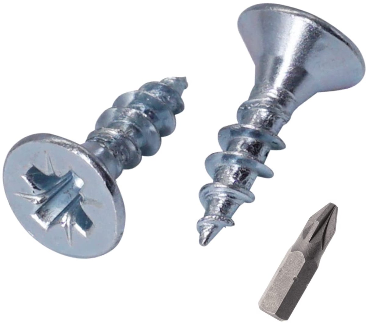 Houtschroeven 4 x 14 mm - Verzinkt staal - Verzinkte kop - Ideaal voor houtverbindingen - ShopVlot