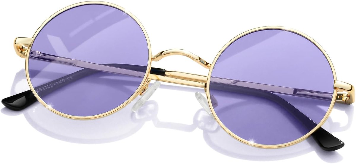 Ronde Zonnebril Unisex - Polariserend - Retro Met UV400 Bescherming - Ideaal Voor Reizen - ShopVlot