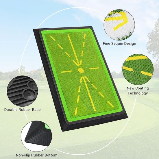 Golf trainingsmat - golfschommelmat - swing feedback - antislip rubberen basis voor binnen en buiten - ShopVlot van GOLF — afbeelding 2