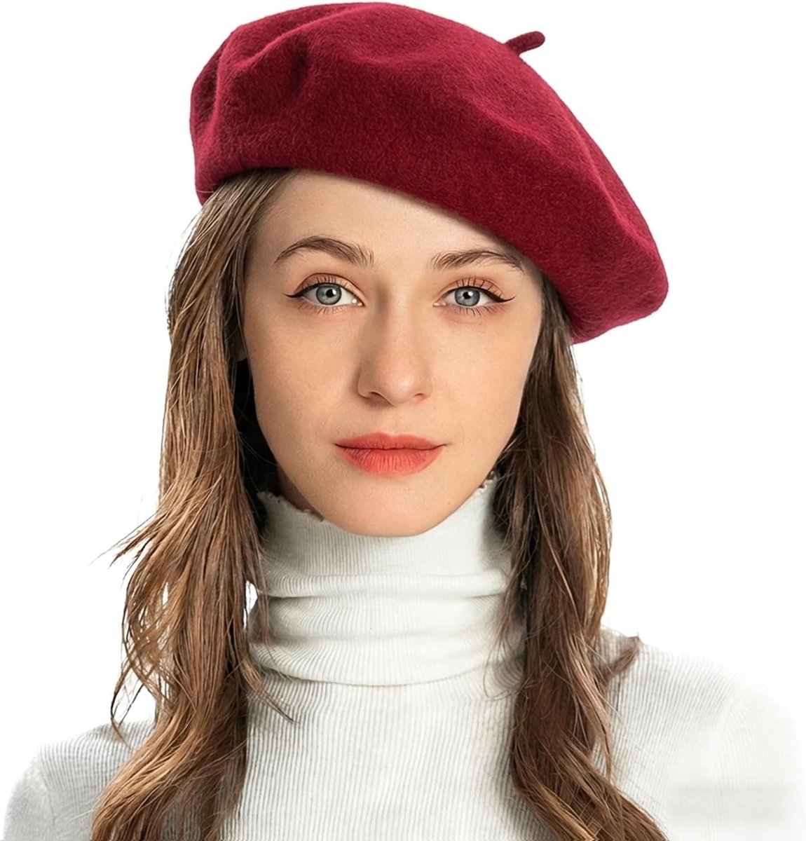 Dames Beret - Garnet - Klassiek Frans ontwerp - Perfect voor ieder seizoen - ShopVlot
