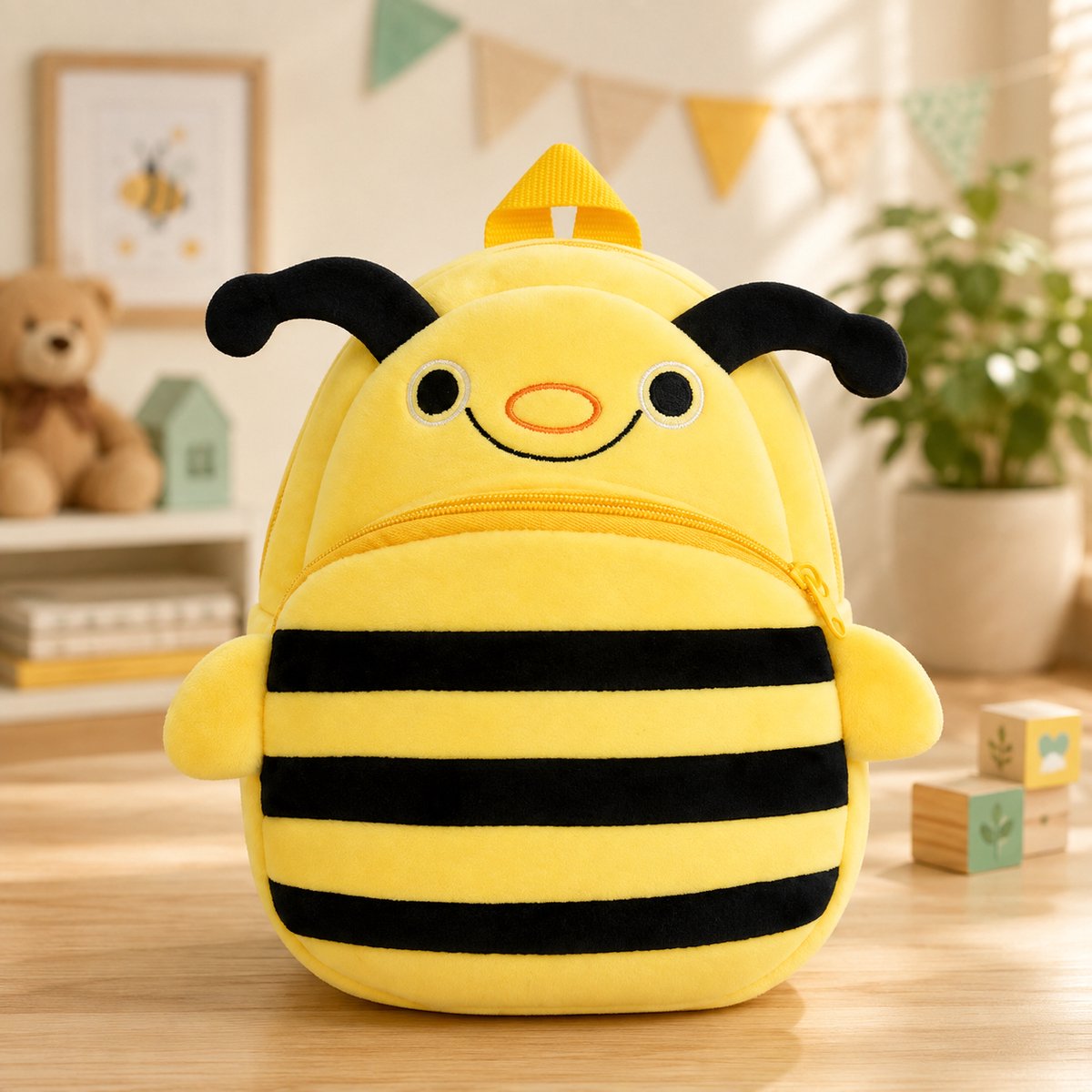 Pluche Rugzak voor Kinderen - Schattig Dierenontwerp - Eenhoorn Rugzak - Kleuterschool en Schooltas - 24 x 10 x 26 cm