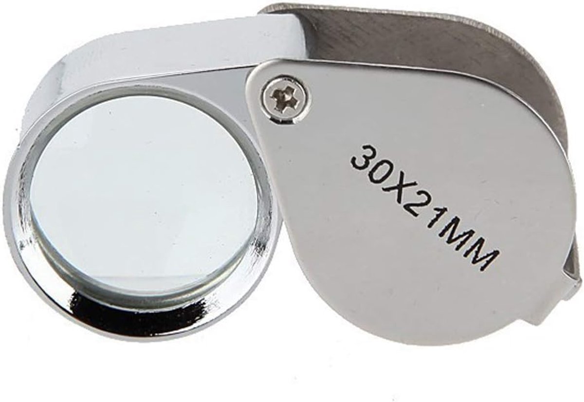 Baanuse Magnifier for Jewellers, Foldable Jeweler Clock Magnifier, 30 x 21 mm - ShopVlot