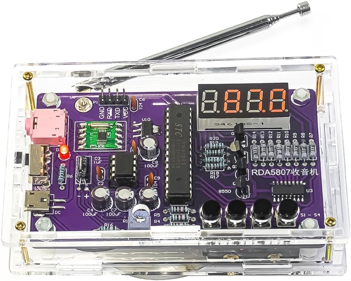 FM Radio Portable - DIY Kit - TDA2822 Versterker - Uitstekende geluidskwaliteit - ShopVlot
