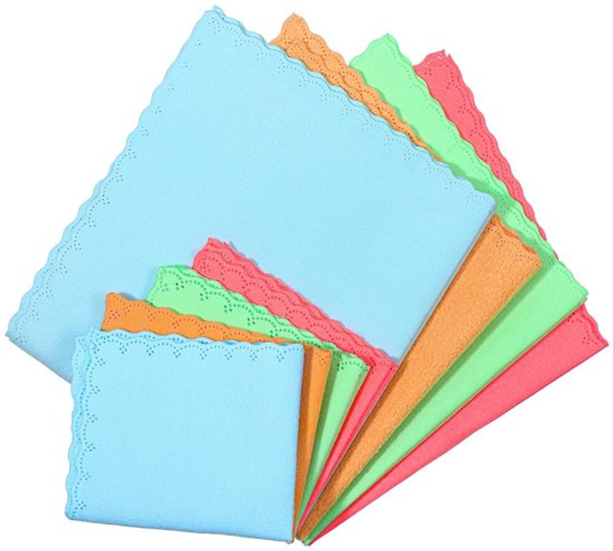 Reinigingsdoek Microvezel - 4 Grote Doekjes (30 x 27 cm) - 4 Kleine Doekjes (17,5 x 14,3 cm) - Poetsdoeken voor Instrumenten - Zacht en Flexibel - Hoogwaardige Kwaliteit - Poetsdoek