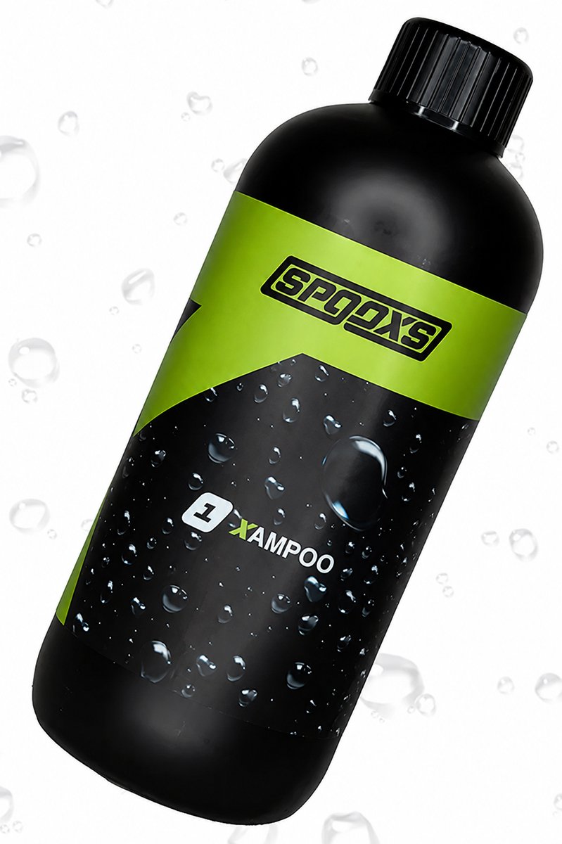 SPOOXS #1 Xampoo professionele Autoshampoo 500 ml Professionele autoshampoo met een constante, krachtige werking. Verwijdert hardnekkig vuil en laat de lak glanzend achter. Voor professioneels die vertrouwen op hoogwaardige resultaat.