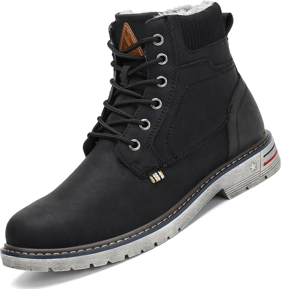 Winter schoenen voor mannen en vrouwen - maat 41 - donker zwart - warm gevoerd - ideaal voor koude dagen - ShopVlot
