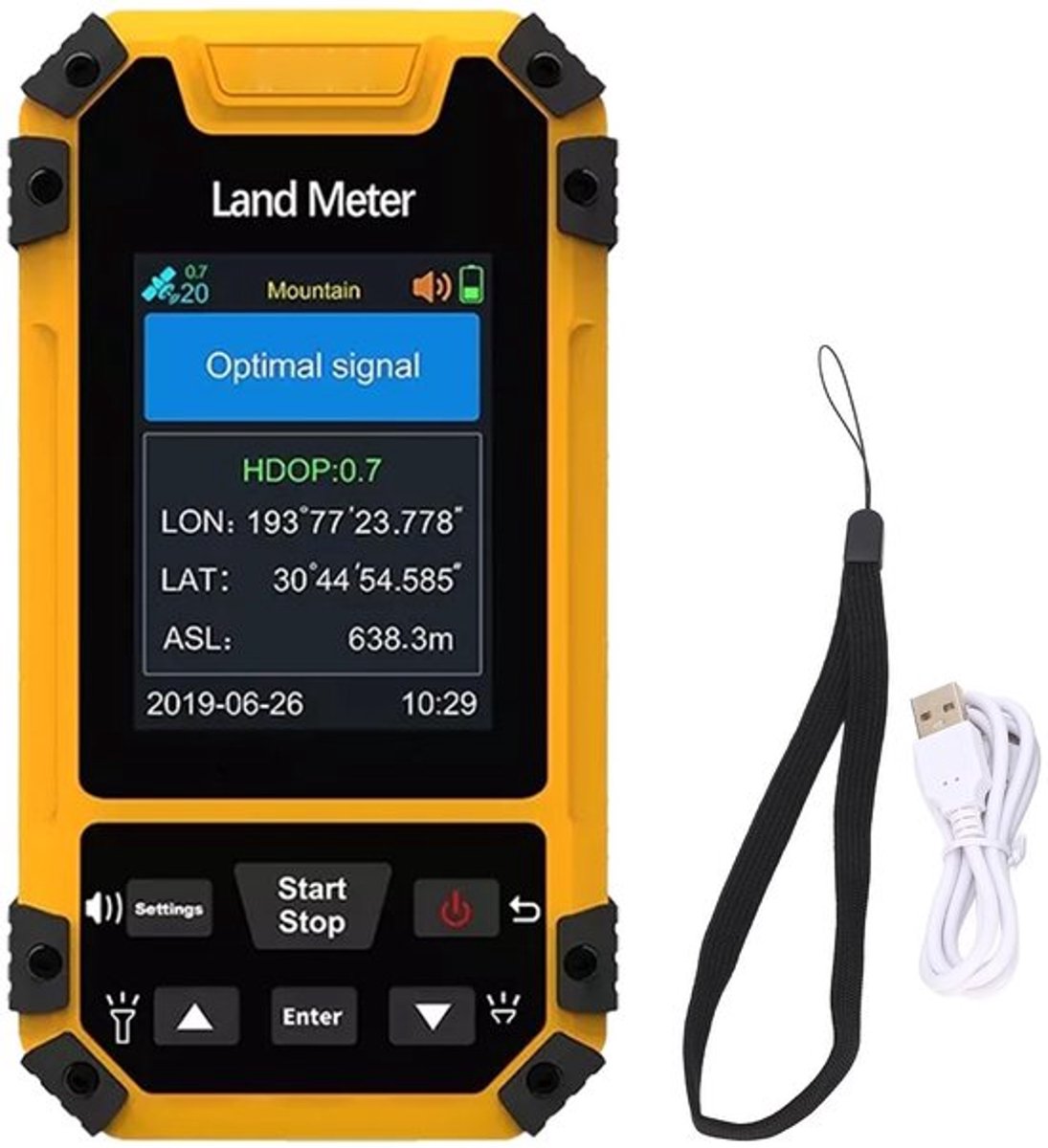 GPS-Landmeter Nauwkeurige Meting - Handheld GNSS-ontvanger - Realtime Tracking - Drukmeter-hoogtemeting - Helder Kleurenscherm - Zessterrensysteem