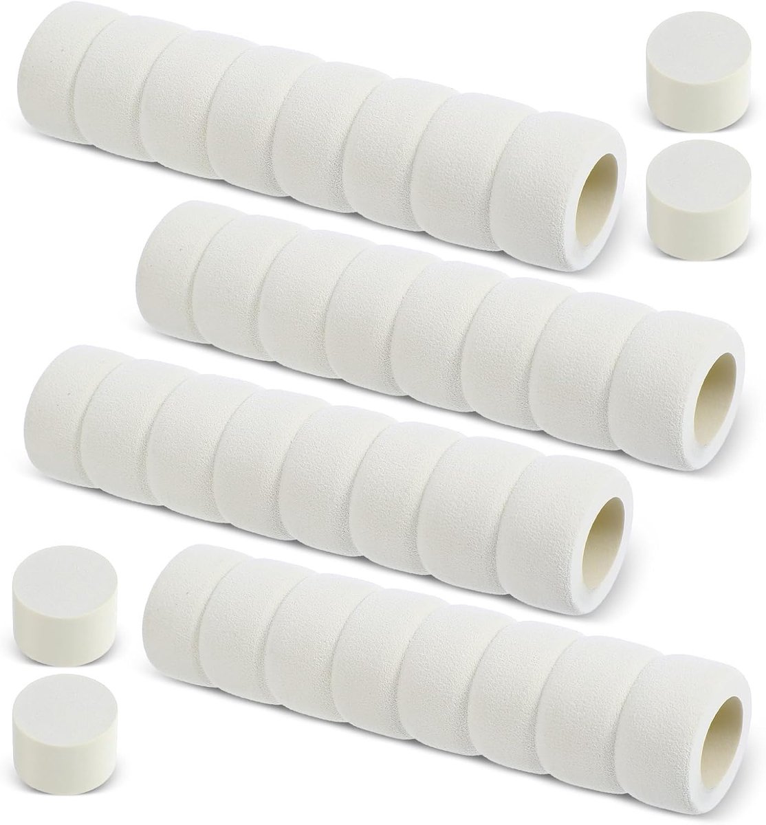 Deurklinkbuffers 4 stuks - Beige EVA-schuim - Antistatisch - Wandbescherming voor meubels - ShopVlot